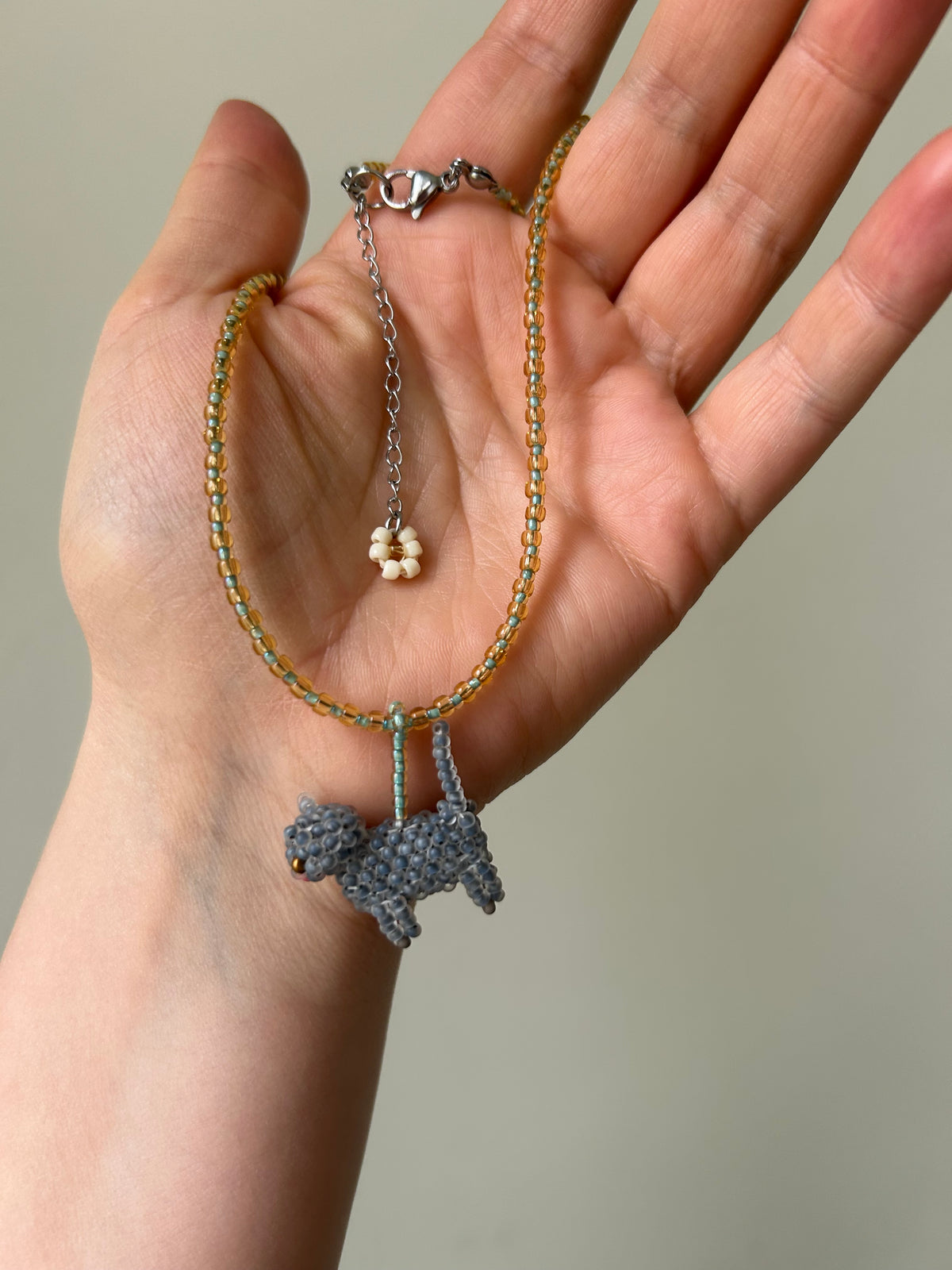 Beaded Cat Necklace