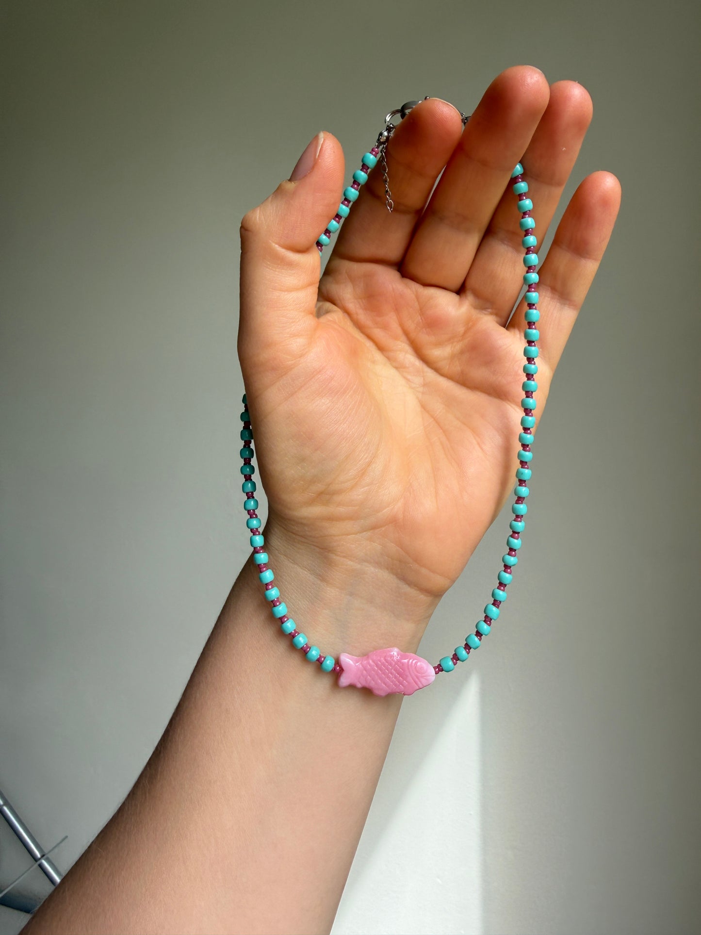 Pink Fish Choker