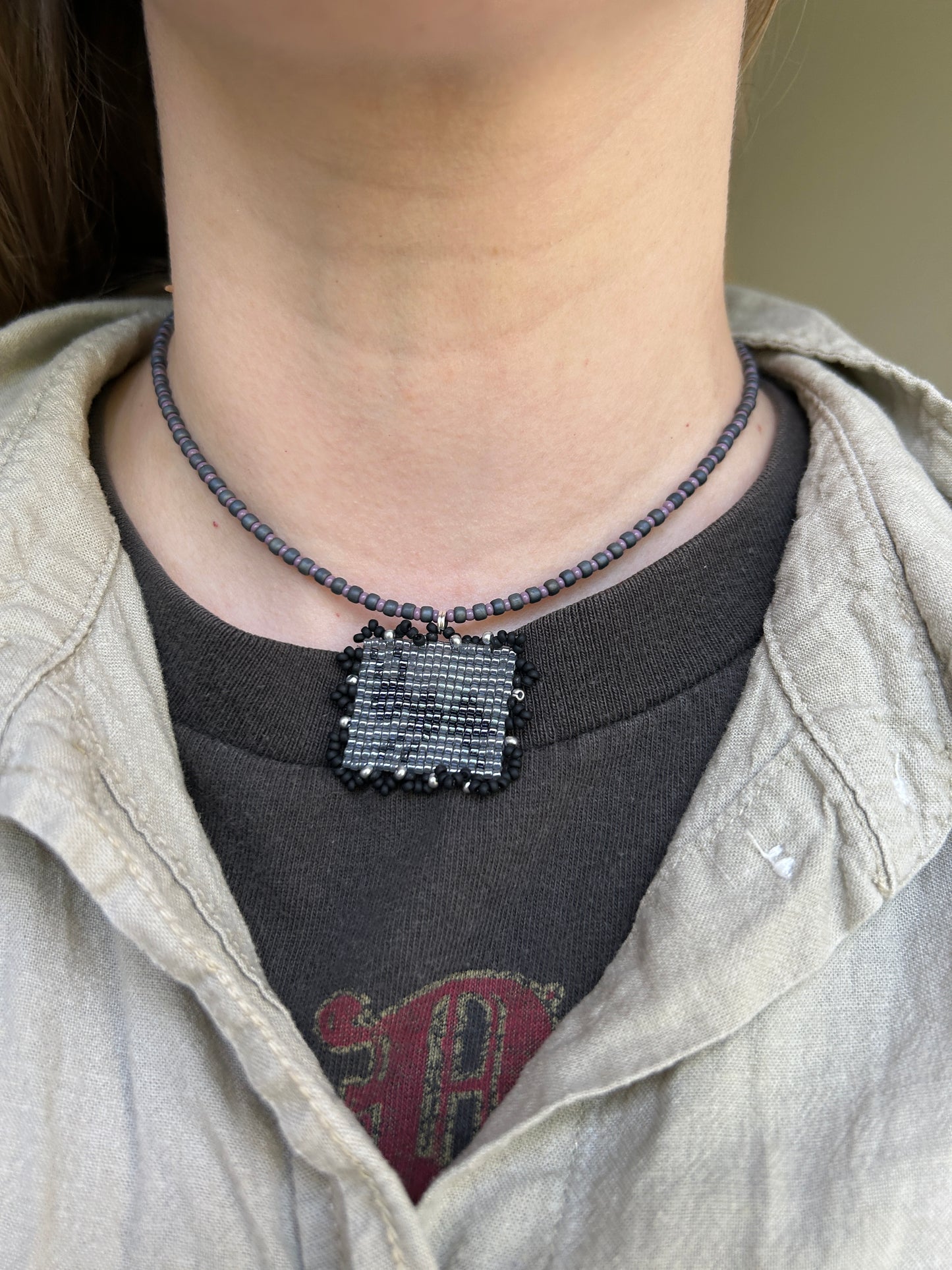 Beaded Ant Necklace