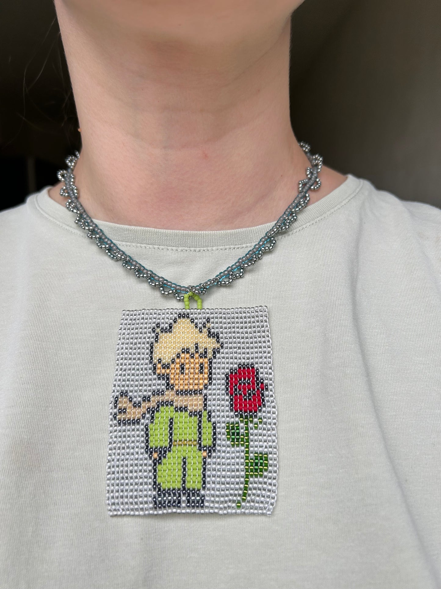 A little prince and his rose