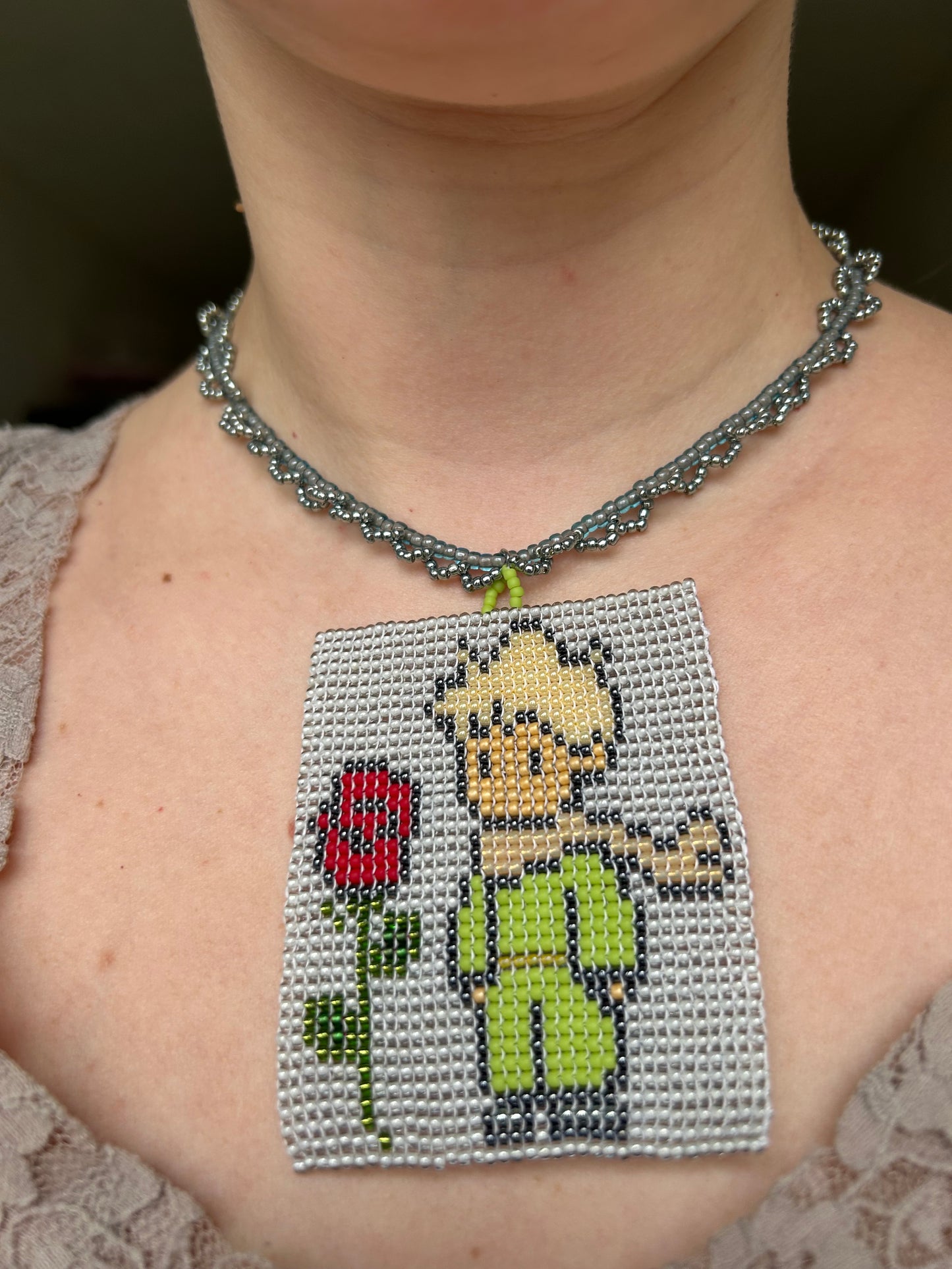 A little prince and his rose