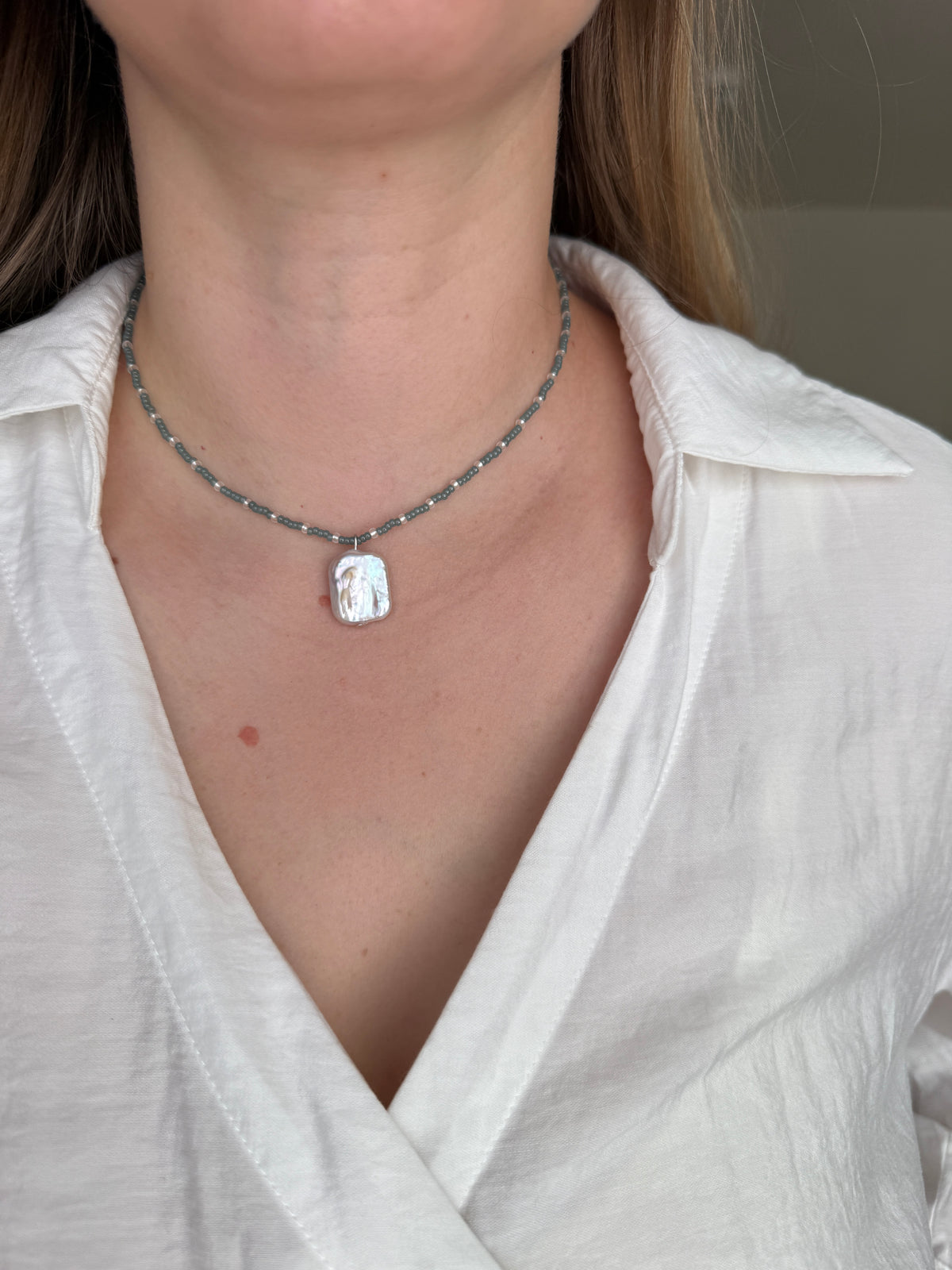 Elegant Baroque Pearl & Beaded Choker