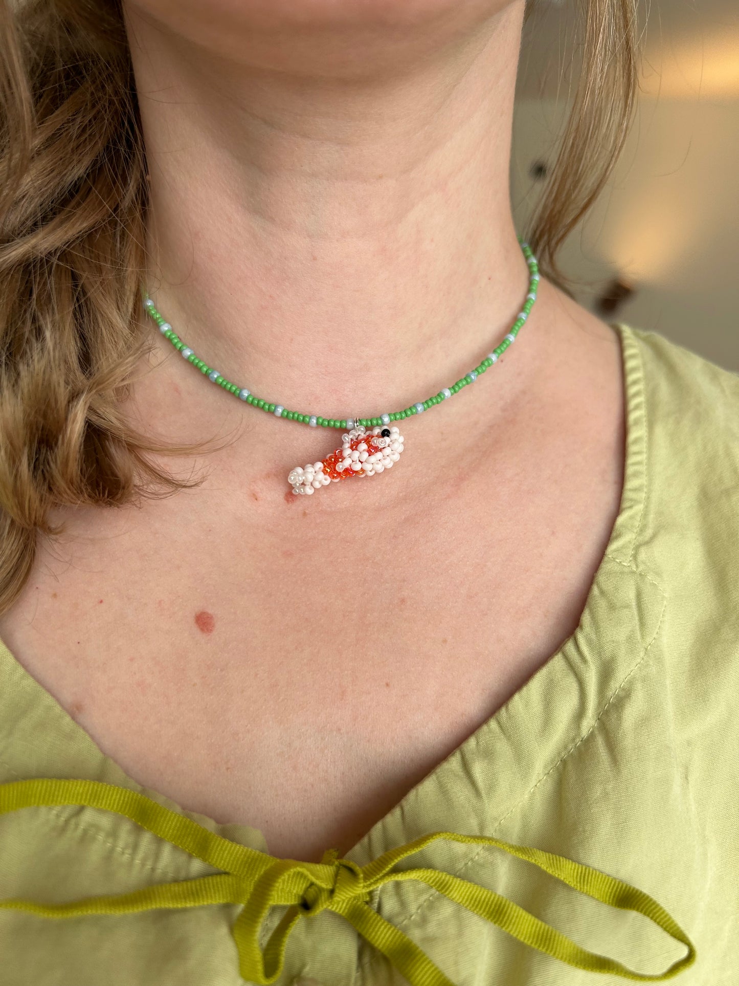 Beaded Koi Fish Necklace