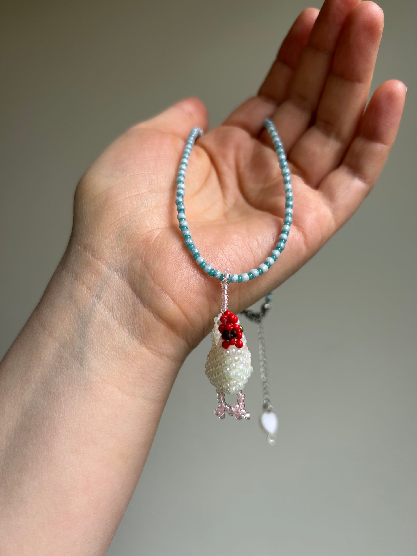 Beaded Chicken Necklace