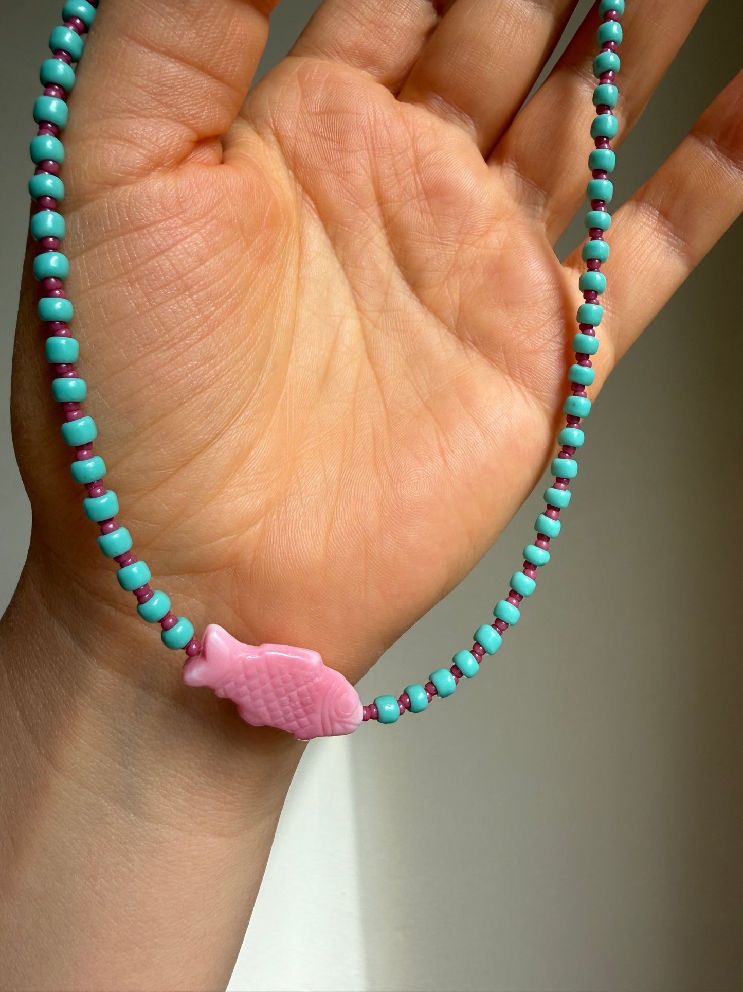 Pink Fish Choker