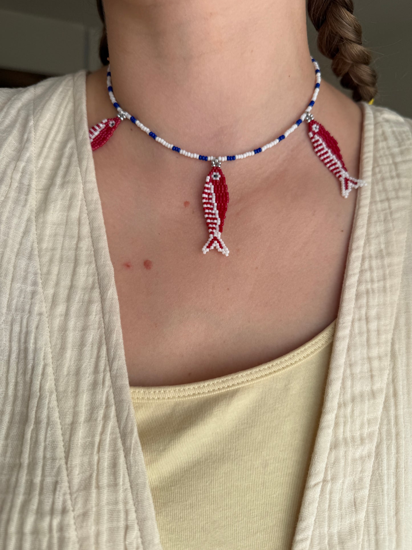 Three Little Fish Necklace