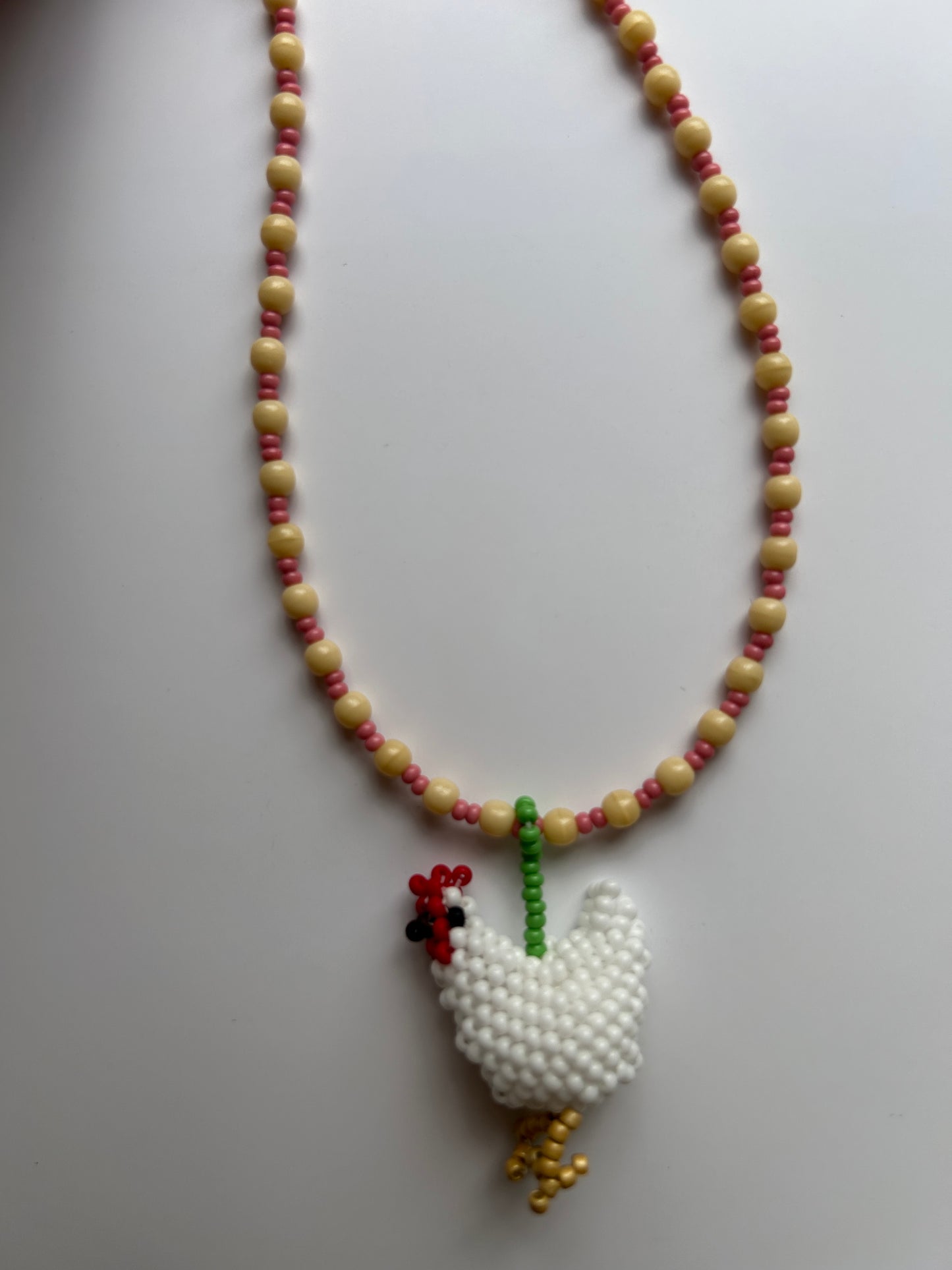 Beaded Chicken Necklace