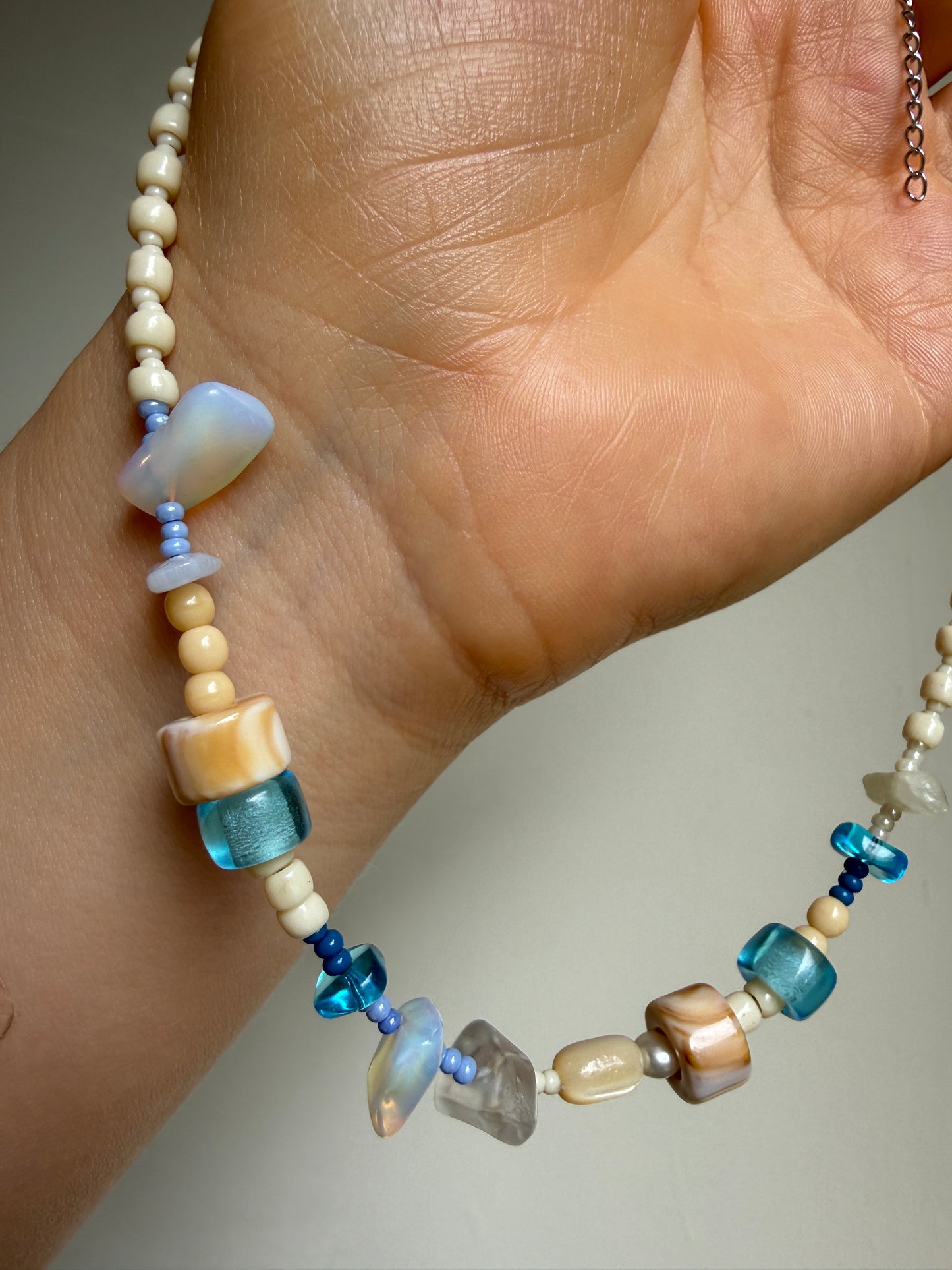 Ocean Treasure Necklace | Natural Shell & Glass Beads