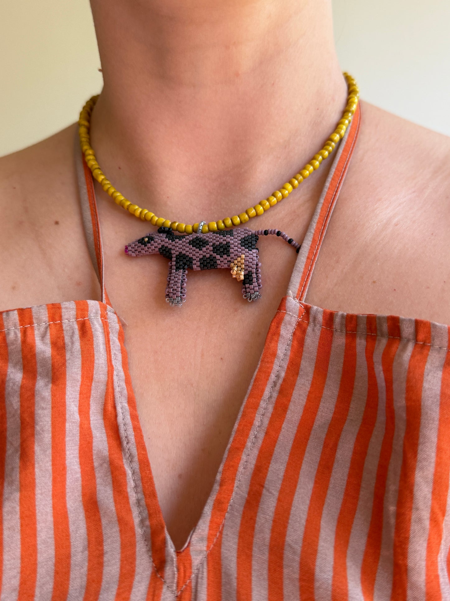 Purple Cow Necklace