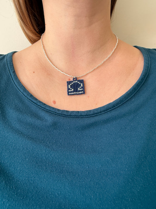 Beaded Libra Zodiac Necklace