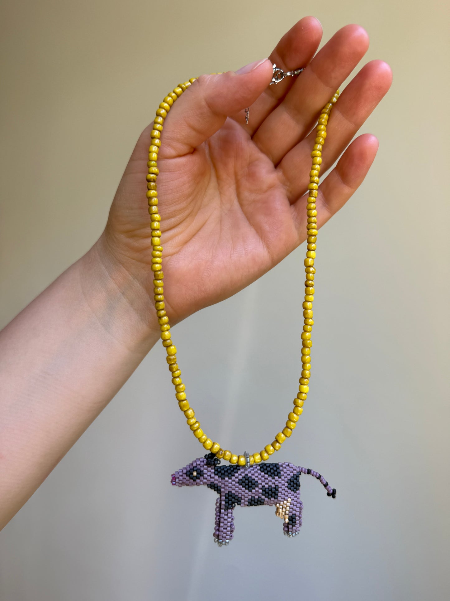 Purple Cow Necklace