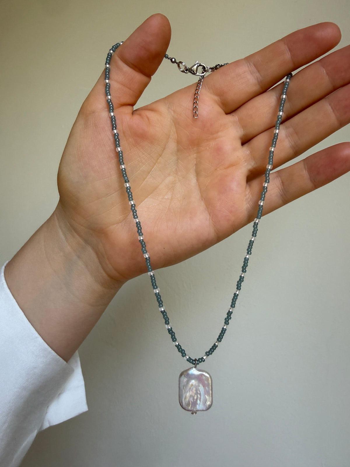 Elegant Baroque Pearl & Beaded Choker
