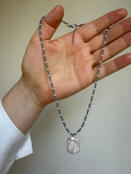 Elegant Baroque Pearl & Beaded Choker