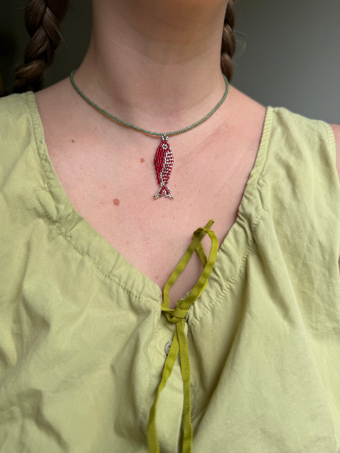 Red Fish Necklace
