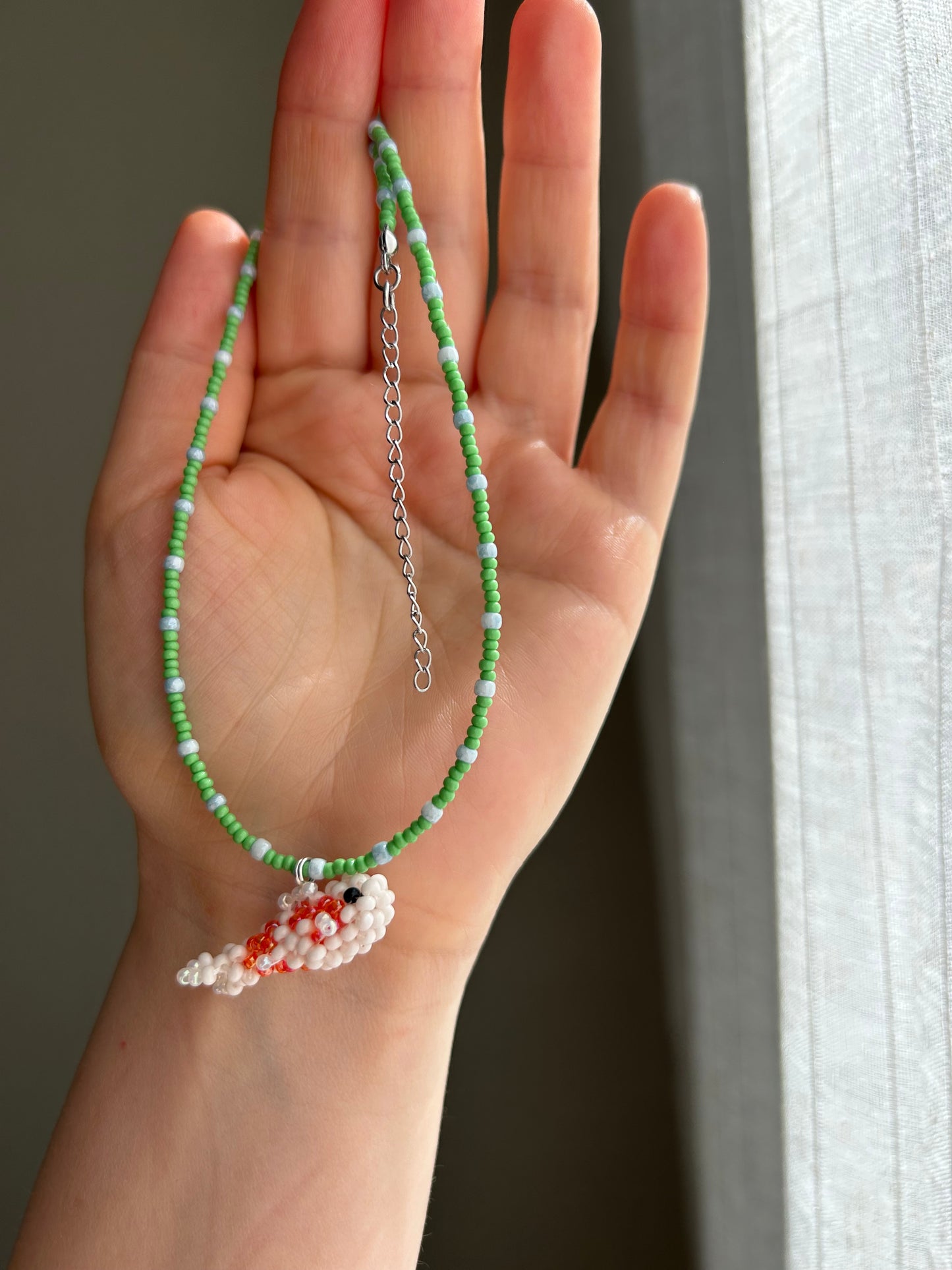 Beaded Koi Fish Necklace