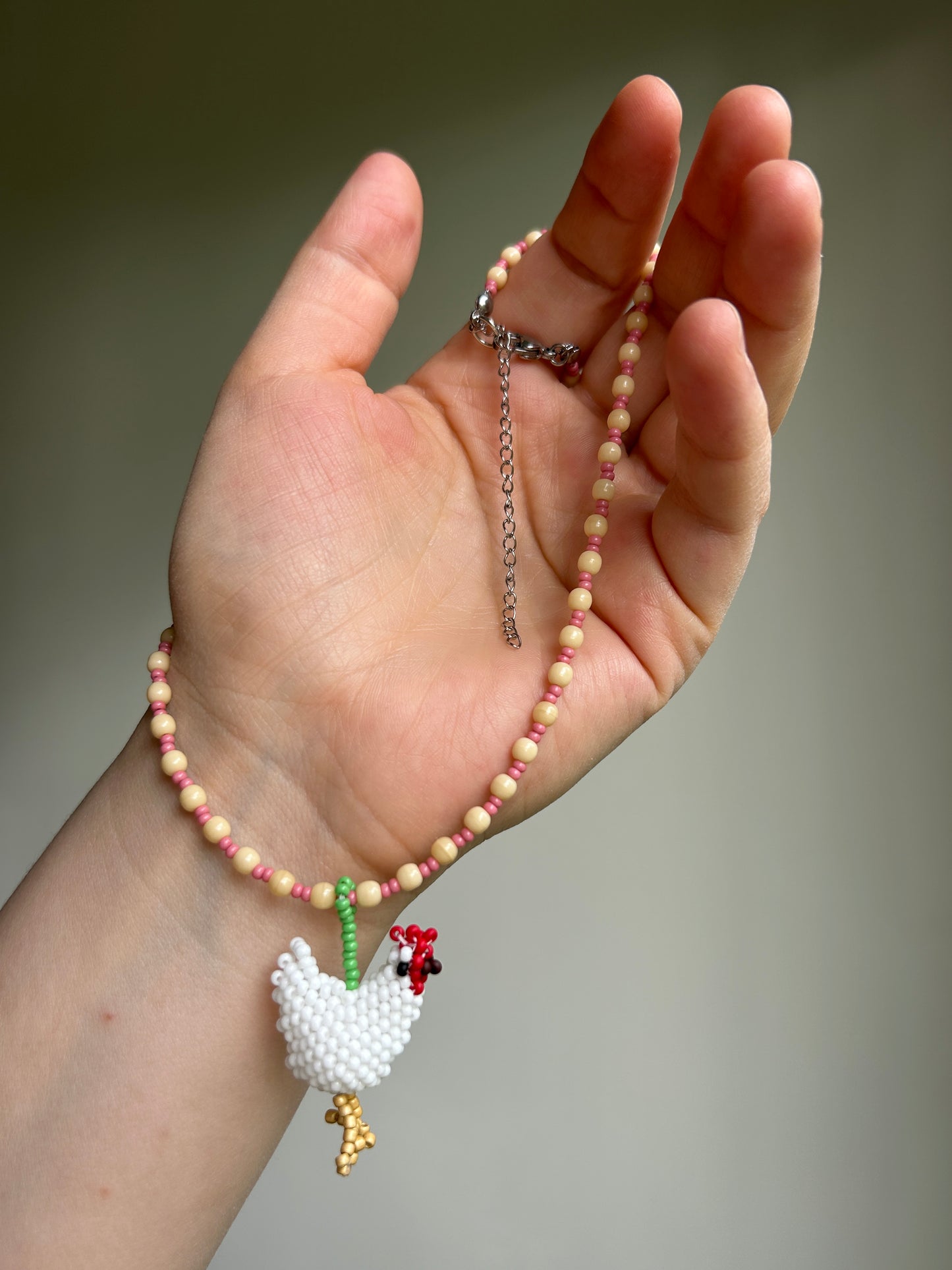 Beaded Chicken Necklace