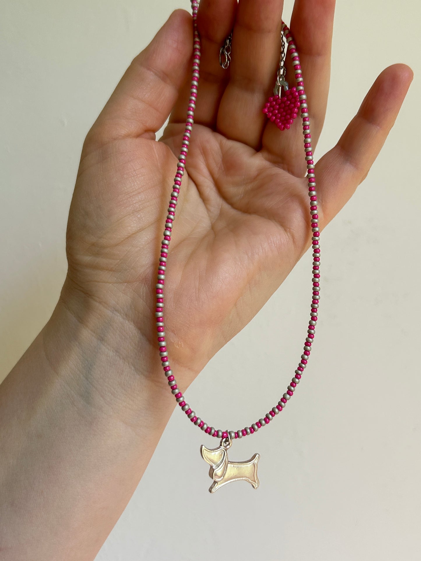 Pink Dachshund Necklace 🩷