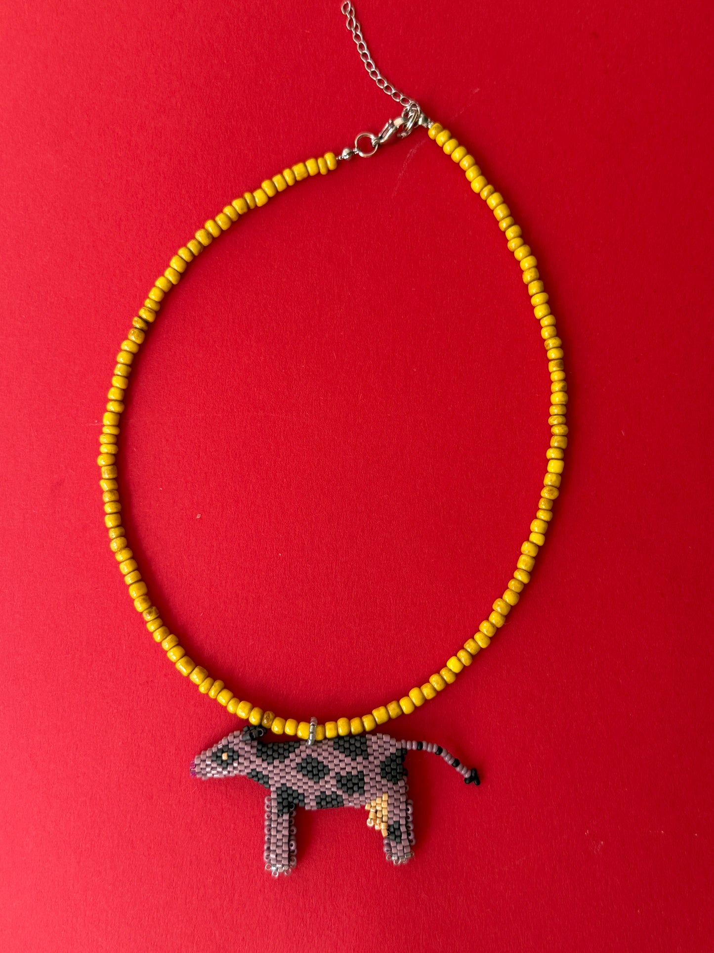 Purple Cow Necklace