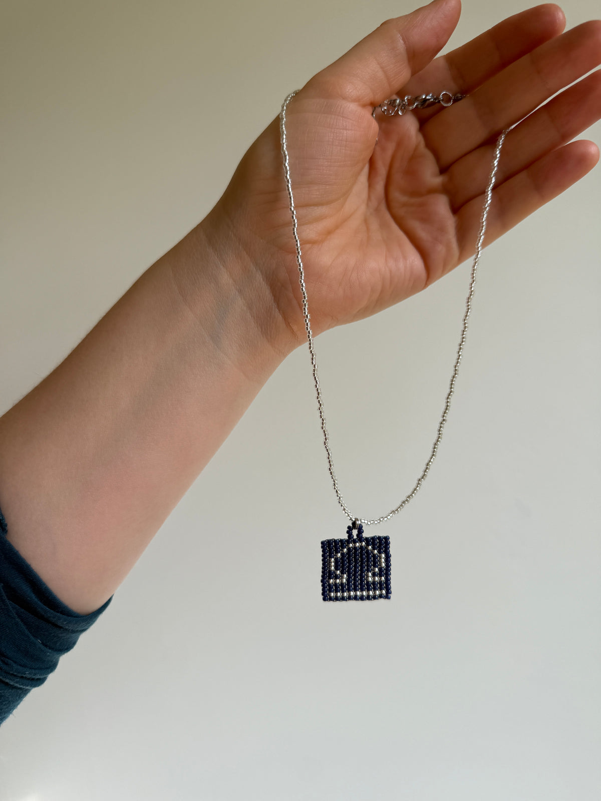 Beaded Libra Zodiac Necklace