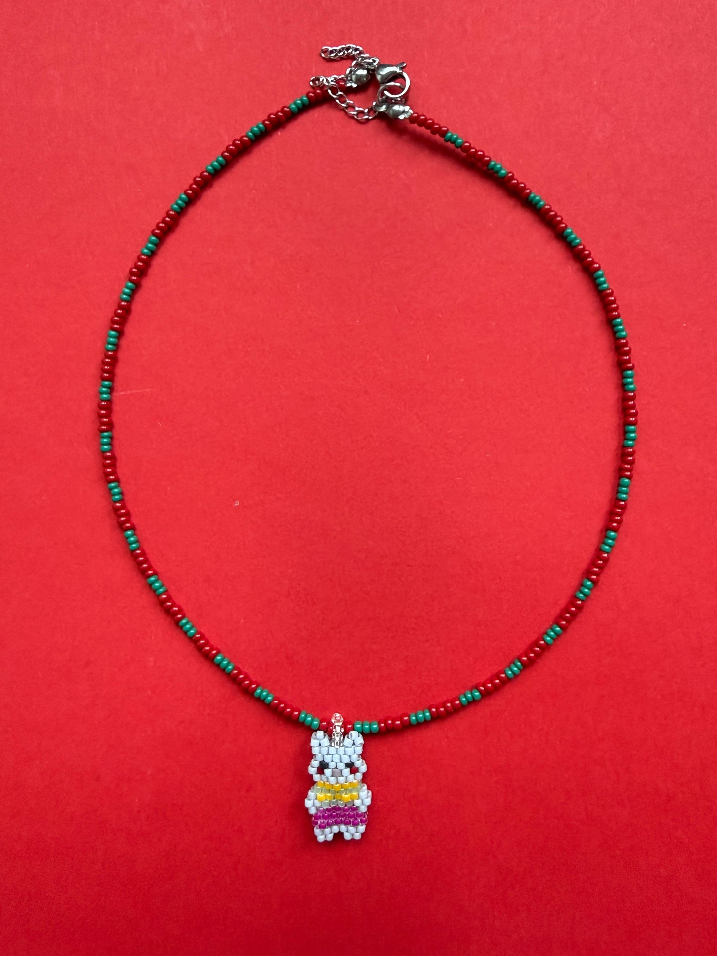 Beaded Cat Necklace