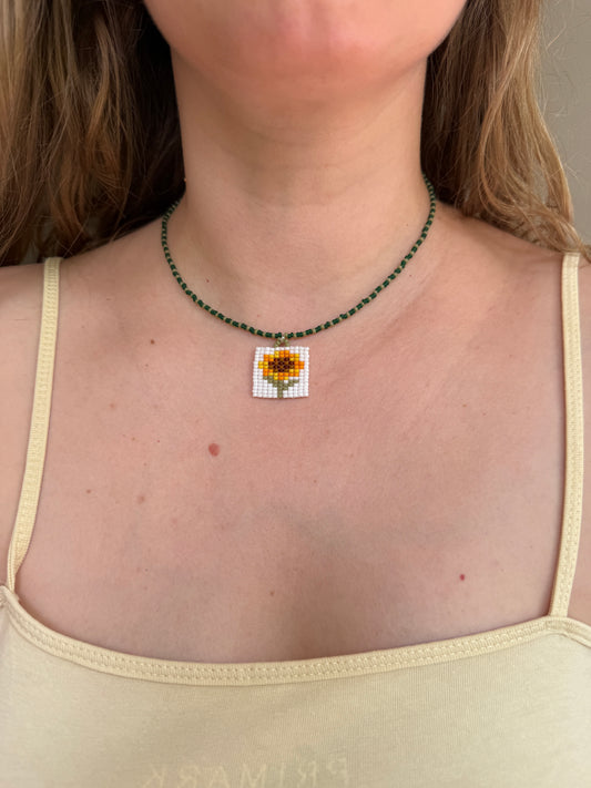 Sunflower Necklace