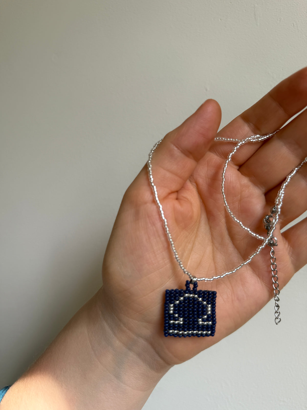 Beaded Libra Zodiac Necklace