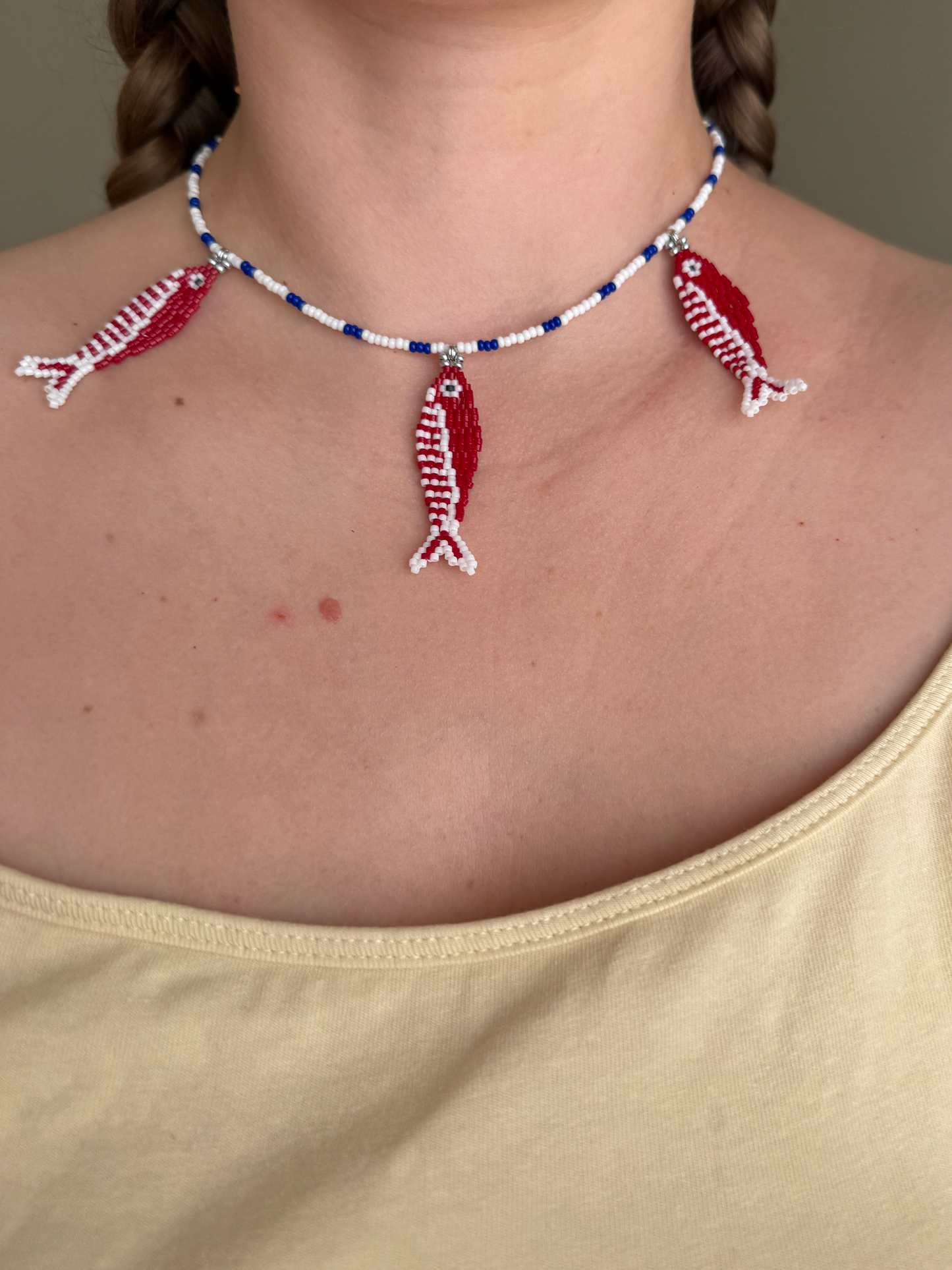 Three Little Fish Necklace