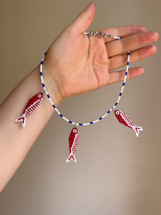 Three Little Fish Necklace