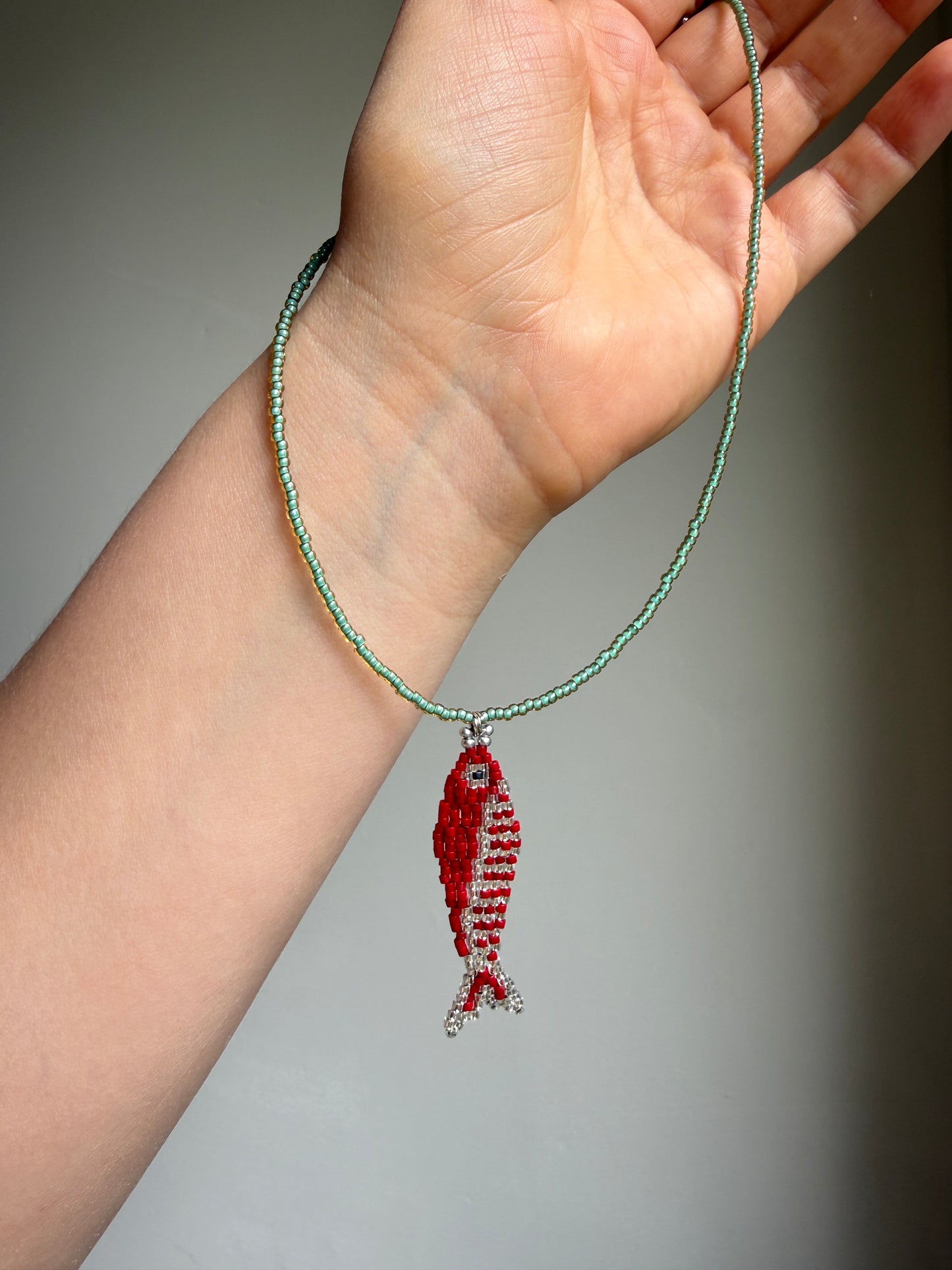Red Fish Necklace