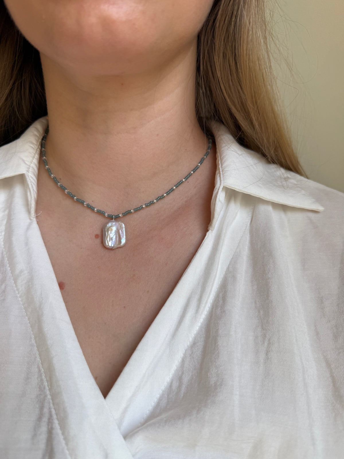 Elegant Baroque Pearl & Beaded Choker