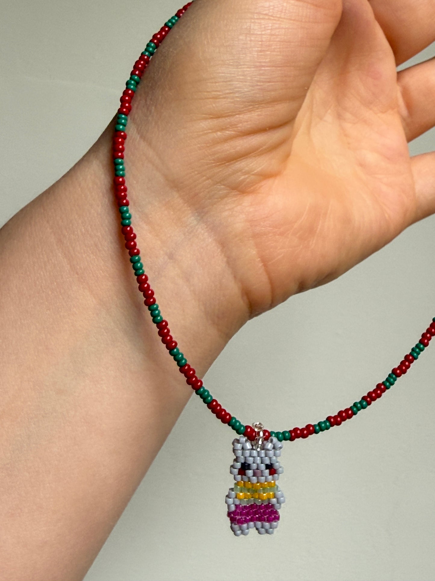 Beaded Cat Necklace
