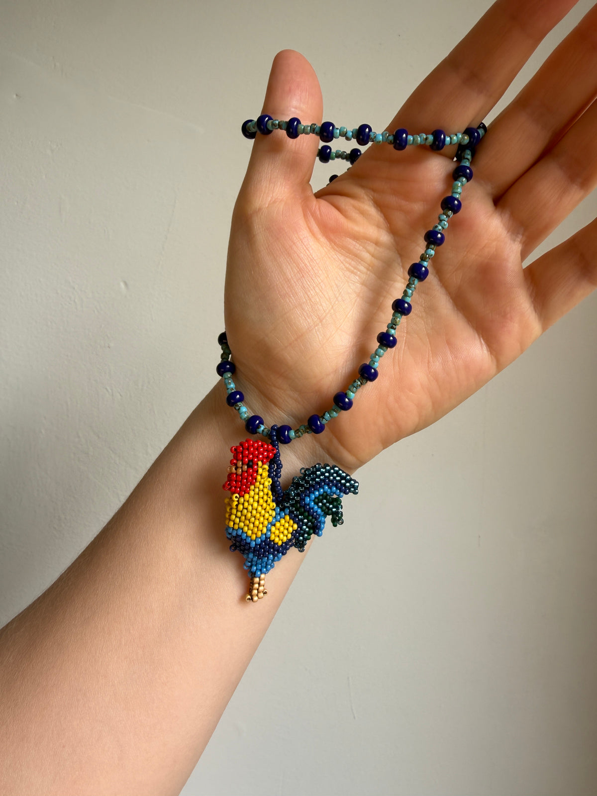 Beaded Rooster Necklace