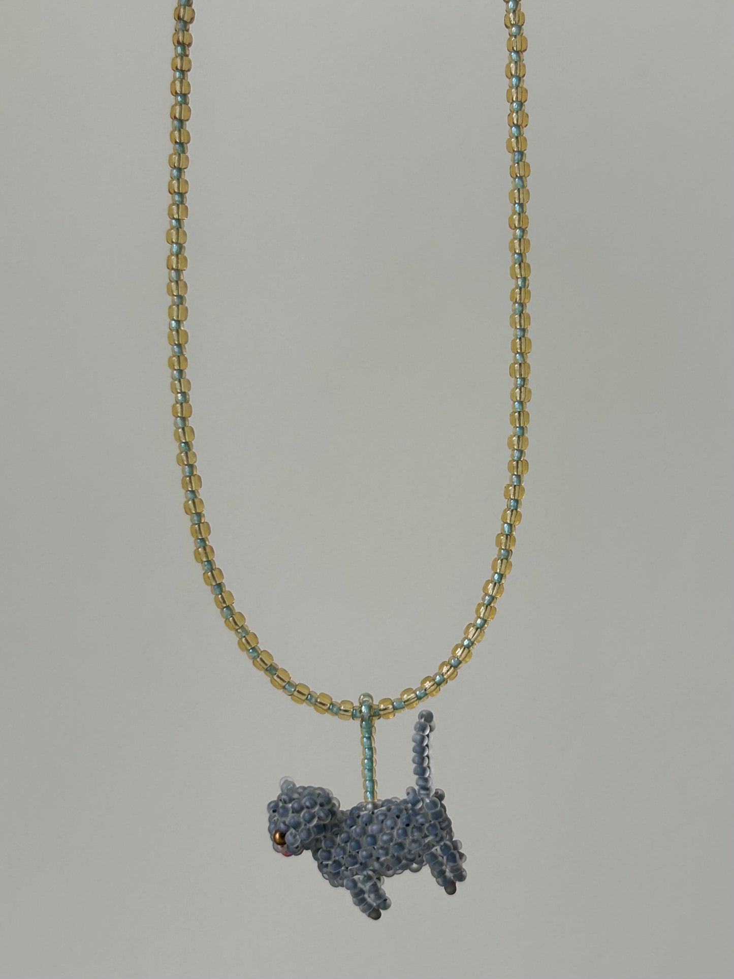 Beaded Cat Necklace