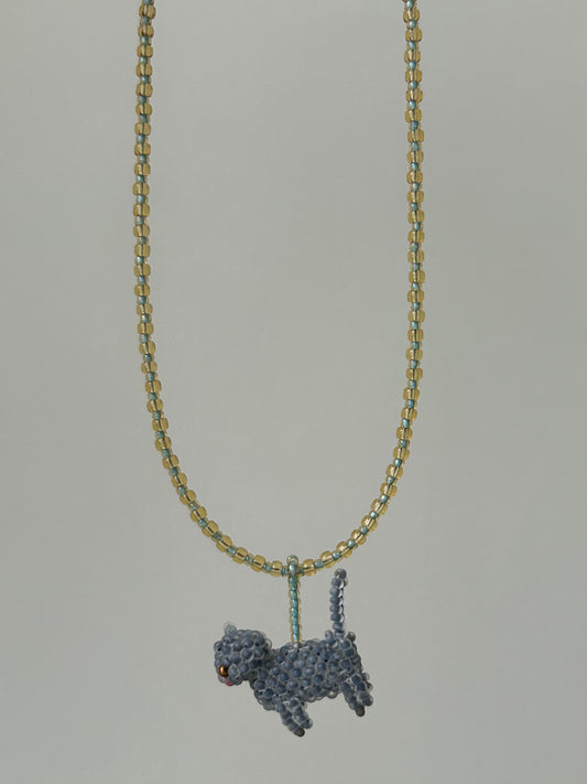 Beaded Cat Necklace