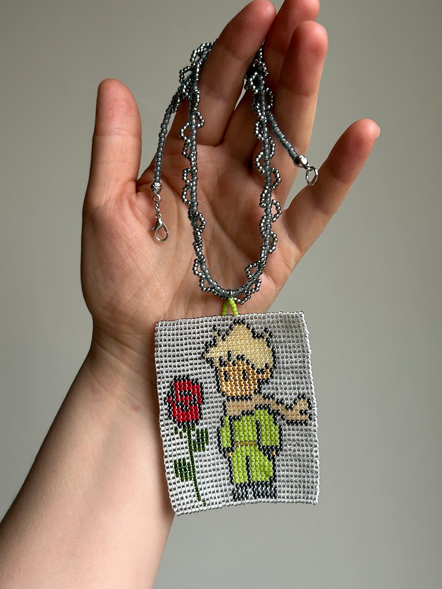 A little prince and his rose